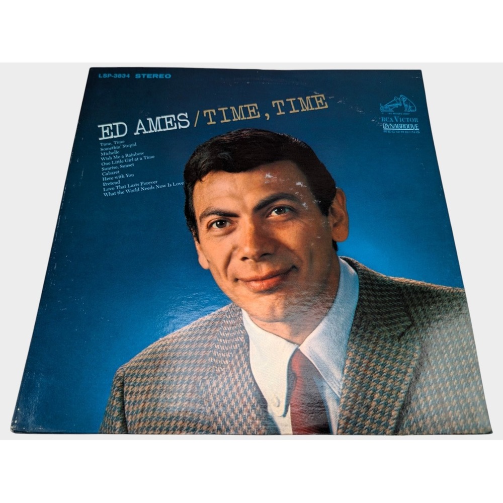 RCA Victor Time, Time Ed Ames 12" Vinyl LP Black Good Stereo Dynagroove LSP-3834